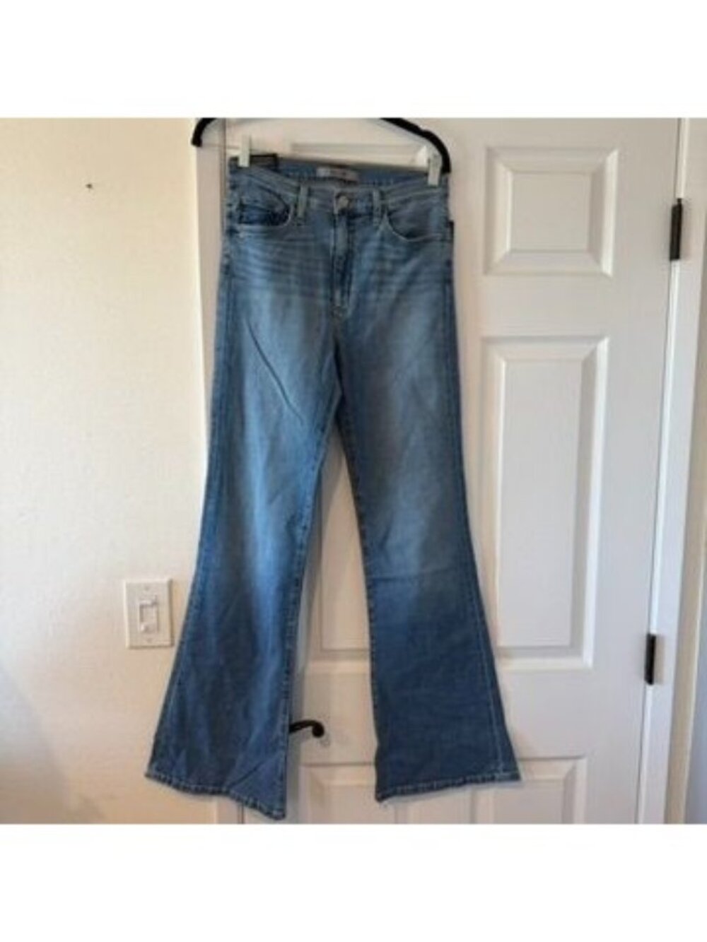 Joes Jeans High Rise Flare Medium Dark Wash Flawless Denim Jeans Size 27 NWT